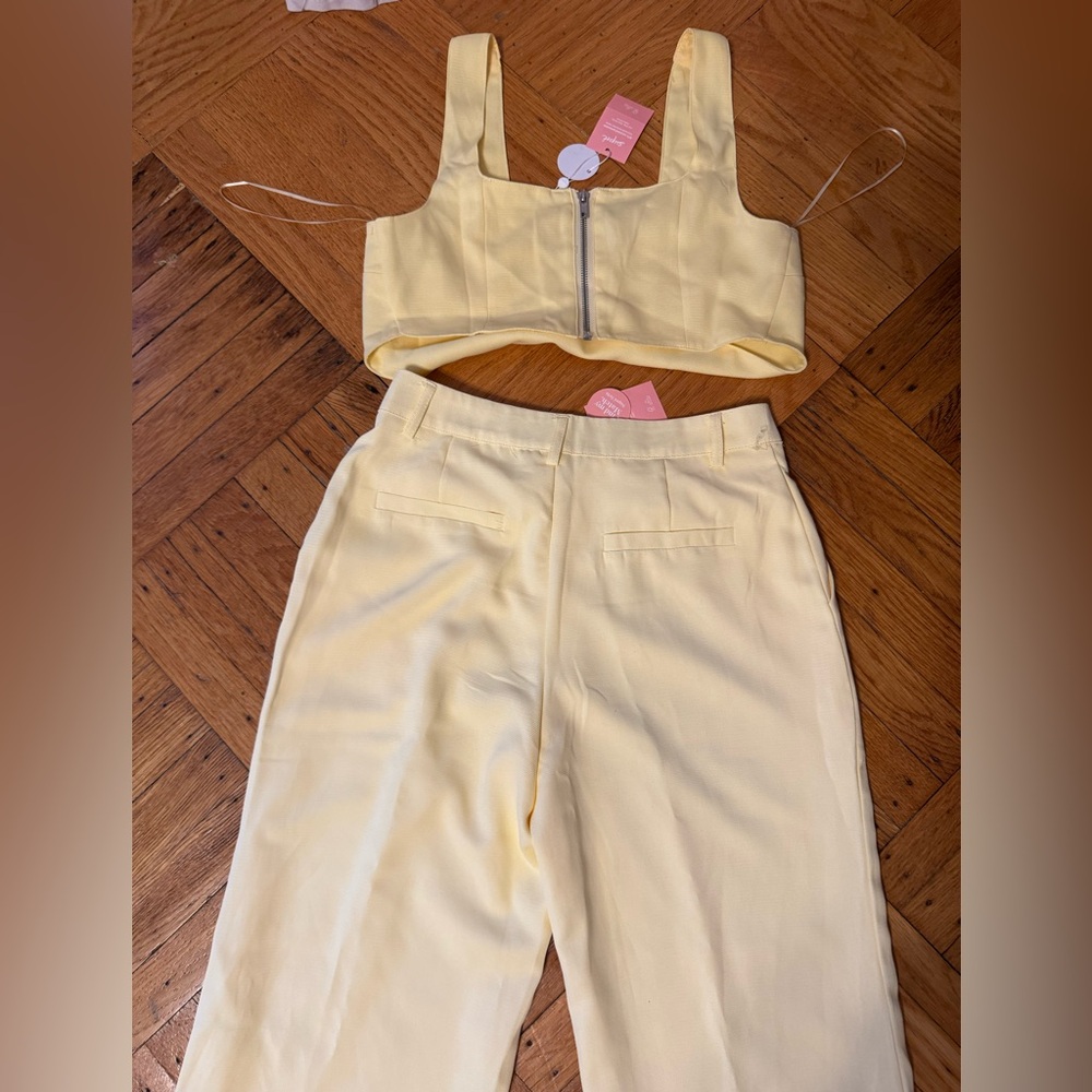 SUPRE Crips Yellow Wide Leg PANTS - Picture 10 of 10